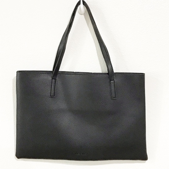 Vince Camuto Luck Black Grey Tote Vegan Leather - Picture 2 of 5